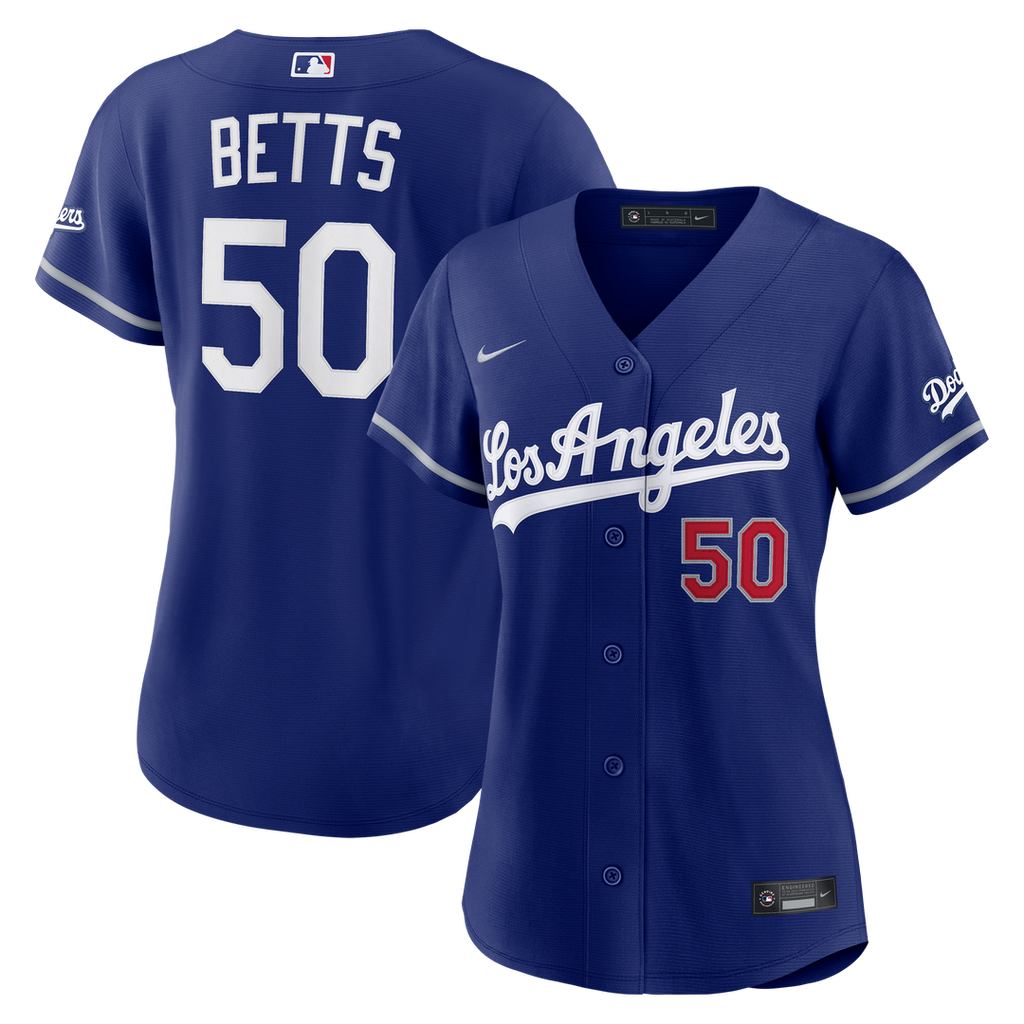 Mookie Betts Los Angeles Dodgers Women's Alternate Stadium Jersey - Royal