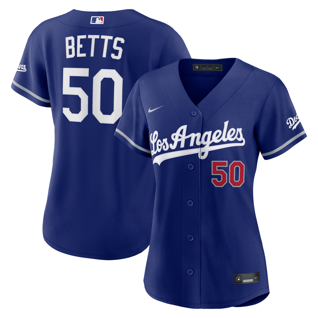 Mookie Betts Los Angeles Dodgers Women's Alternate Stadium Jersey - Royal