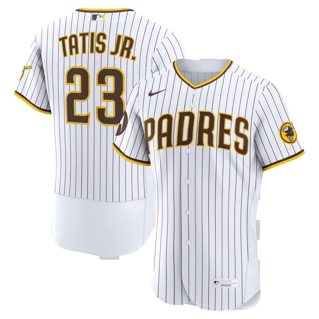 Fernando Tatis Jr. San Diego Padres Home Authentic Sponsor Patch Jersey - White