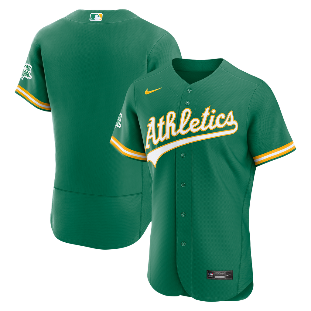 Athletics Alternate Sponsor Patch Authentic Jersey - Green