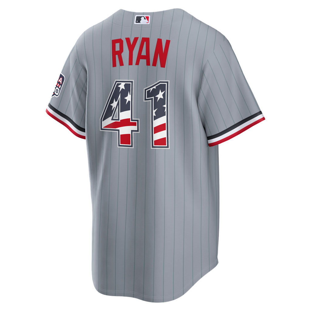 Fourth of July Minnesota Twins Joe Ryan Gray USA 250 Stadium Jersey