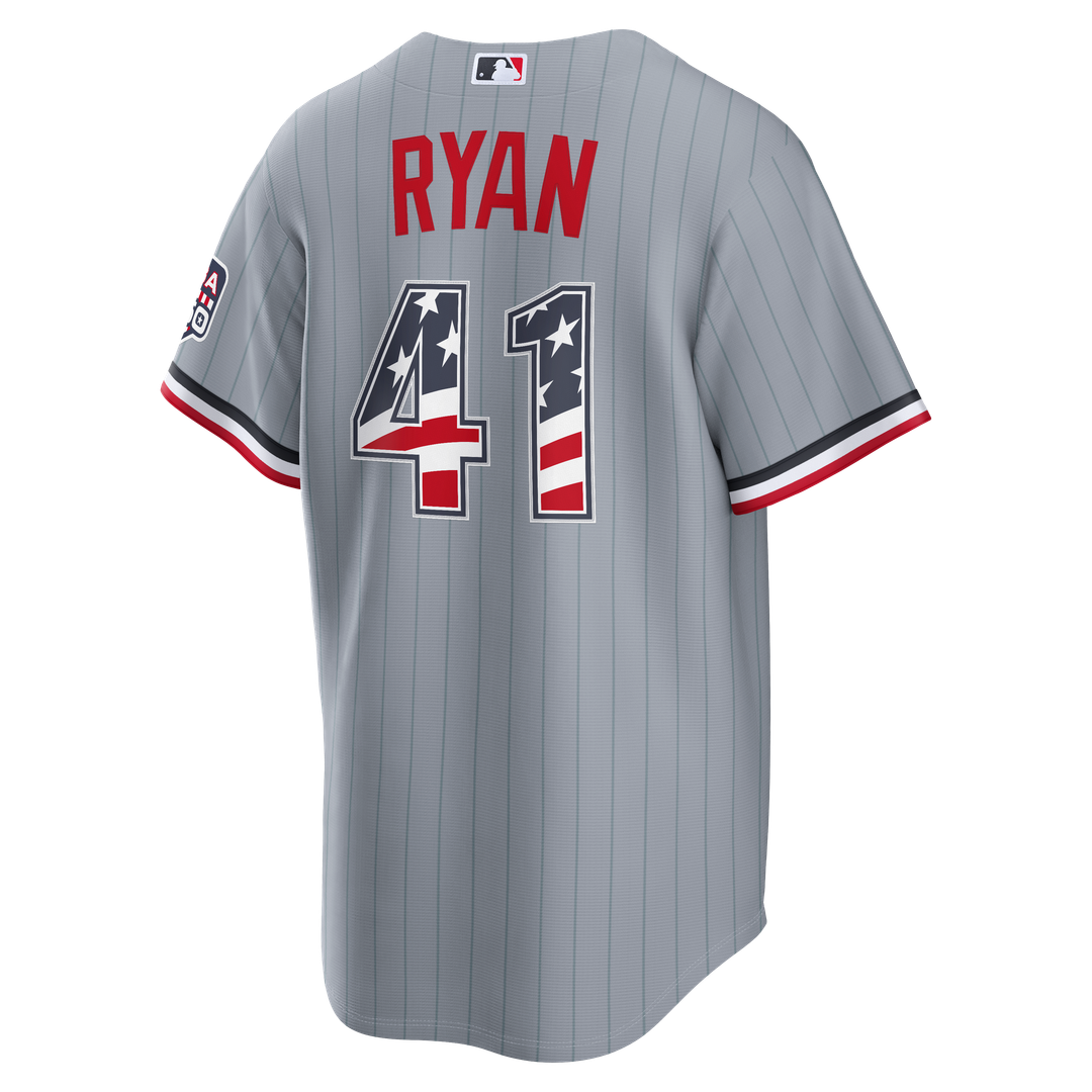 Fourth of July Minnesota Twins Joe Ryan Gray USA 250 Stadium Jersey
