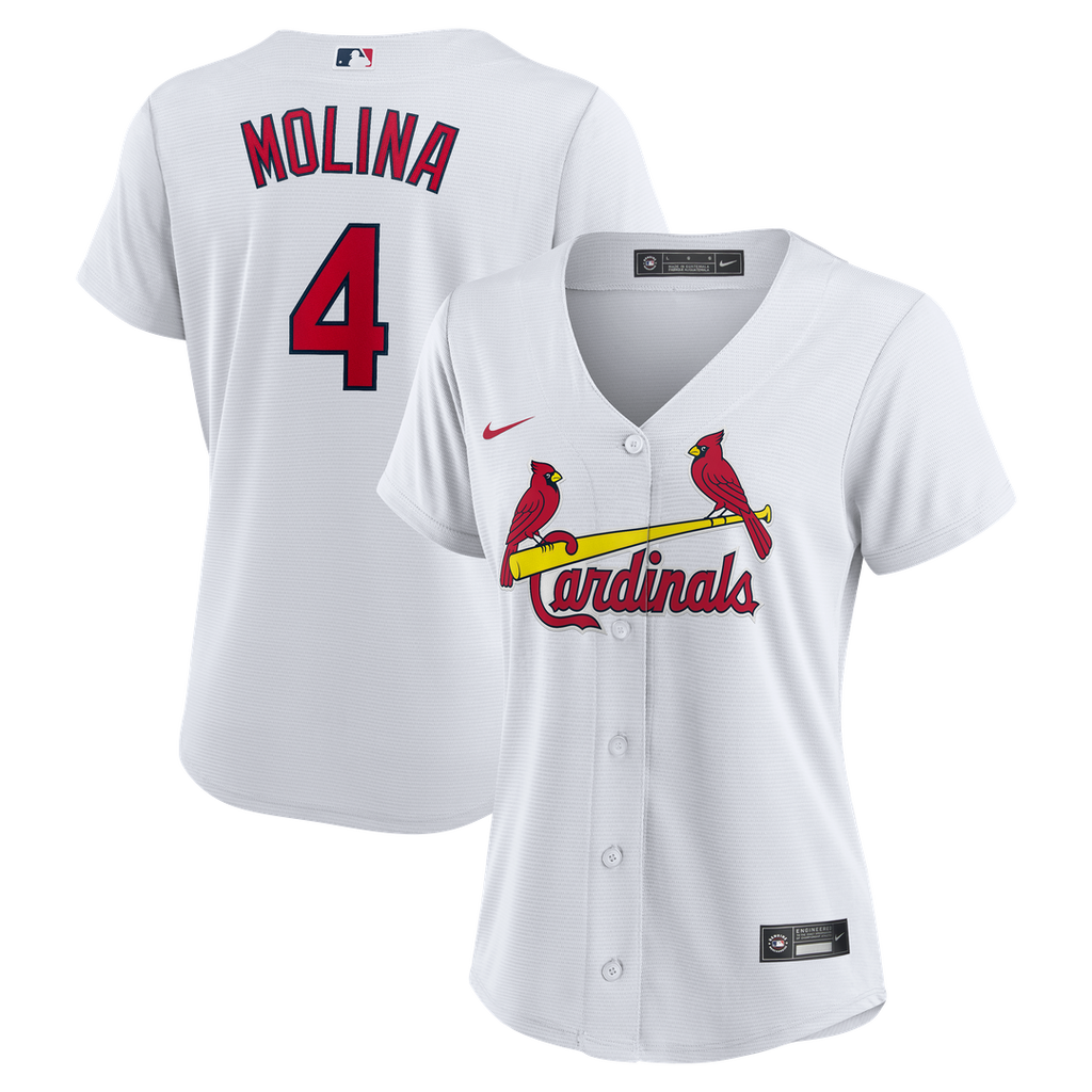 Yadier Molina St. Louis Cardinals Women's Home Replica Jersey - White
