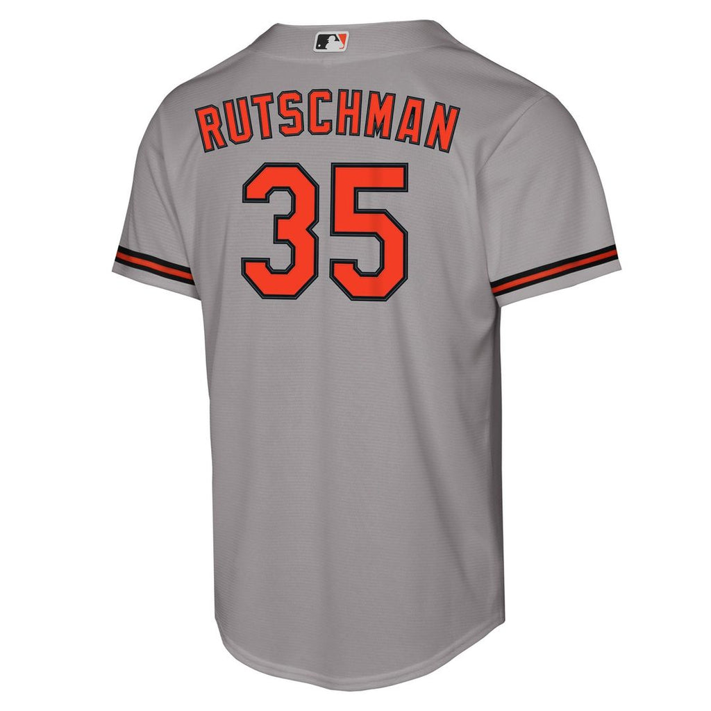 Adley Rutschman Baltimore Orioles Youth Road Replica Jersey - Gray