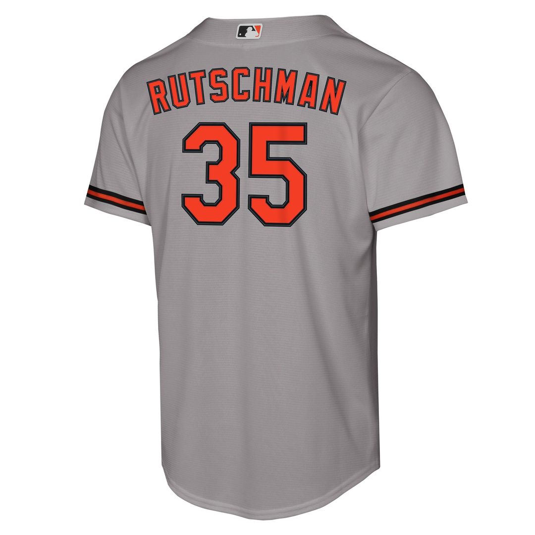Adley Rutschman Baltimore Orioles Youth Road Replica Jersey - Gray