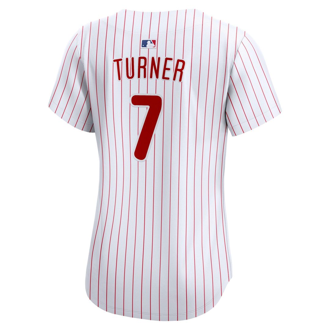 Trea Turner Philadelphia Phillies Women's Home Limited Player Jersey - White