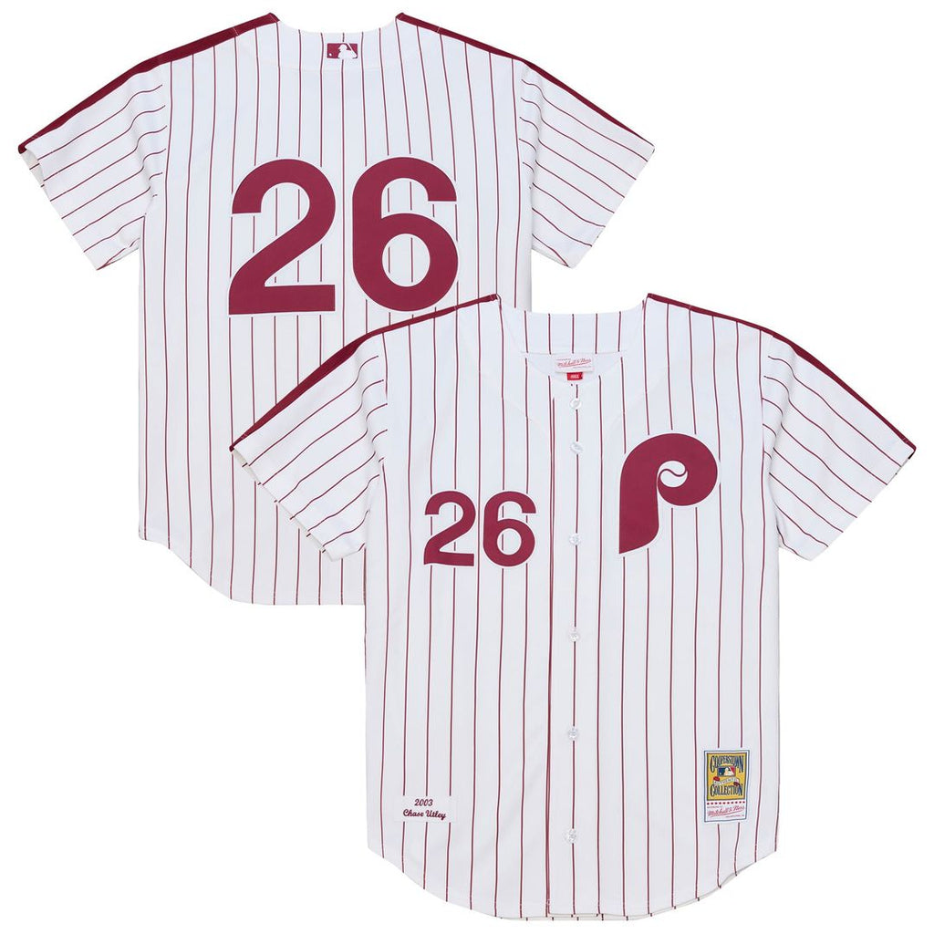 Chase Utley Philadelphia Phillies 2003 Cooperstown Collection Authentic Jersey - White