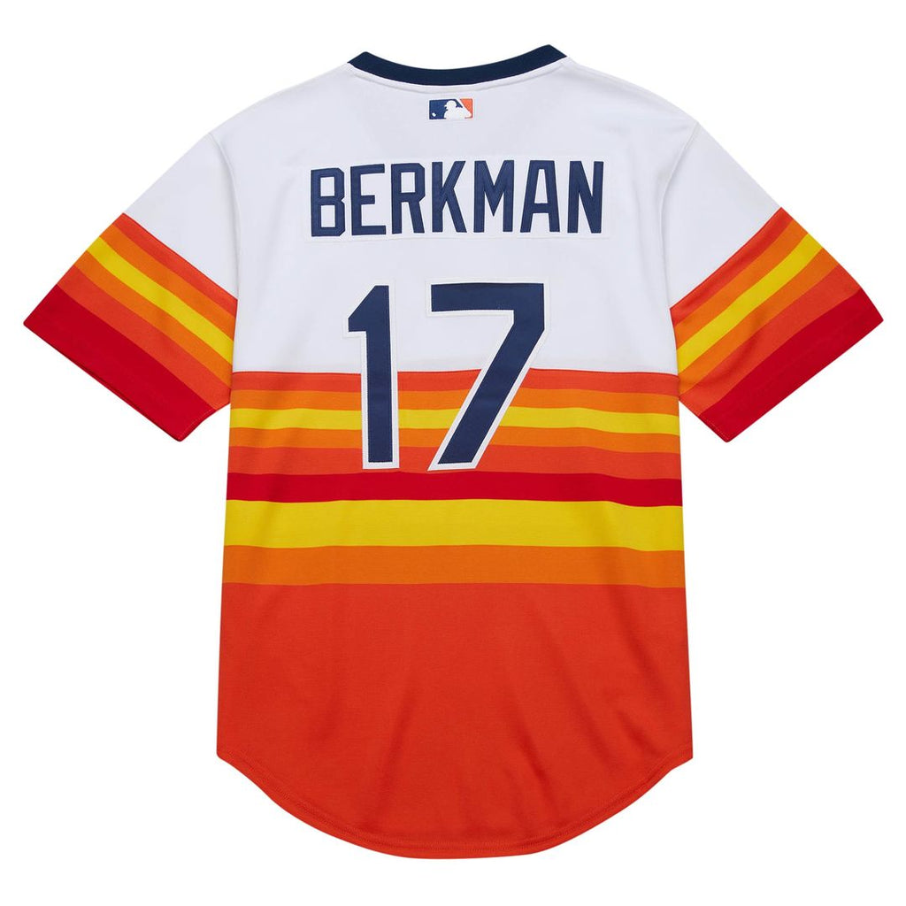 Lance Berkman Houston Astros 2004 Cooperstown Collection Authentic Throwback Jersey - White