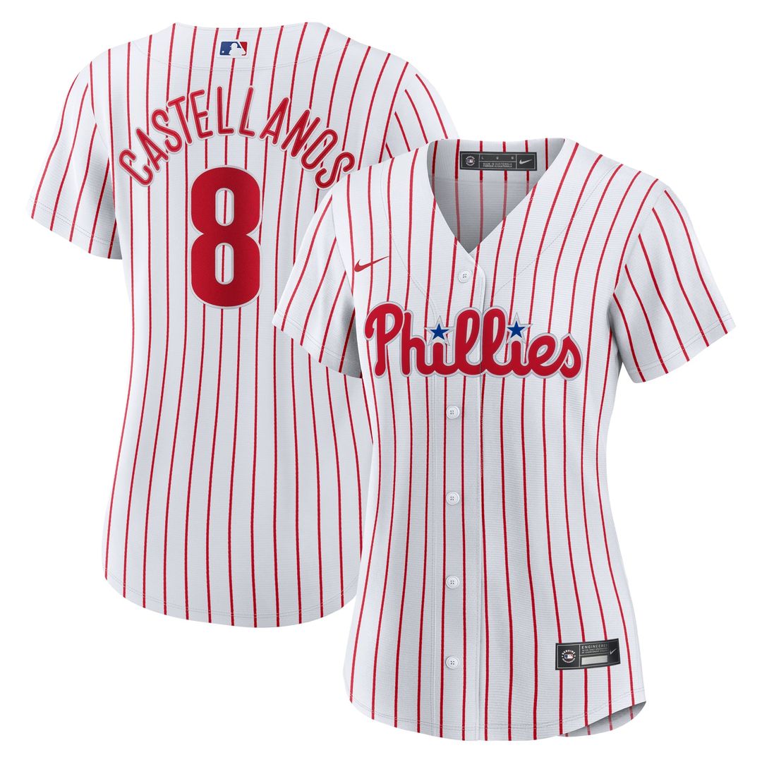 Nick Castellanos Philadelphia Phillies Women's Home Replica Player Jersey - White