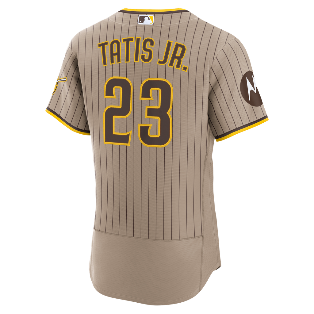 Fernando Tatis Jr. San Diego Padres Alternate Authentic Sponsor Patch Jersey - Sand