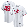 Pablo López Minnesota Twins Home Replica Player Jersey - White