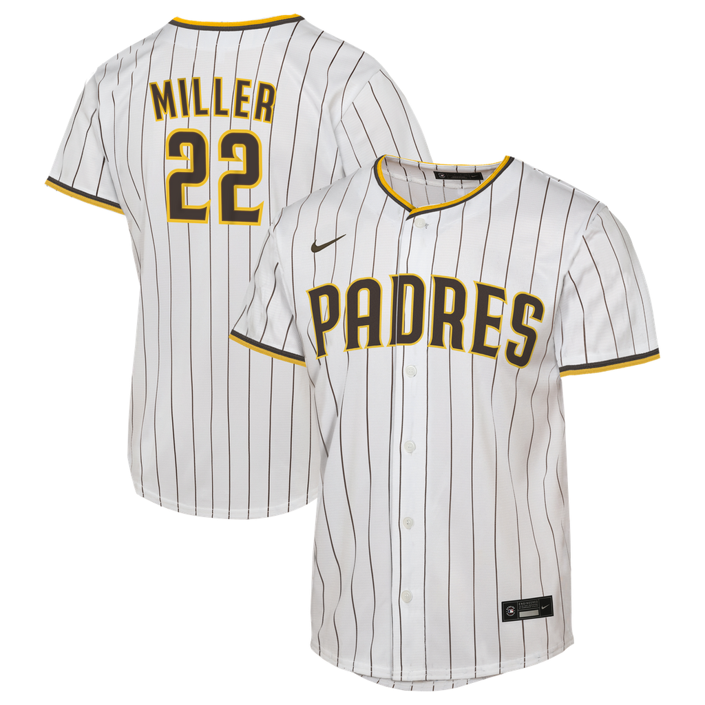 Mason Miller San Diego Padres Youth Home Replica Jersey - White