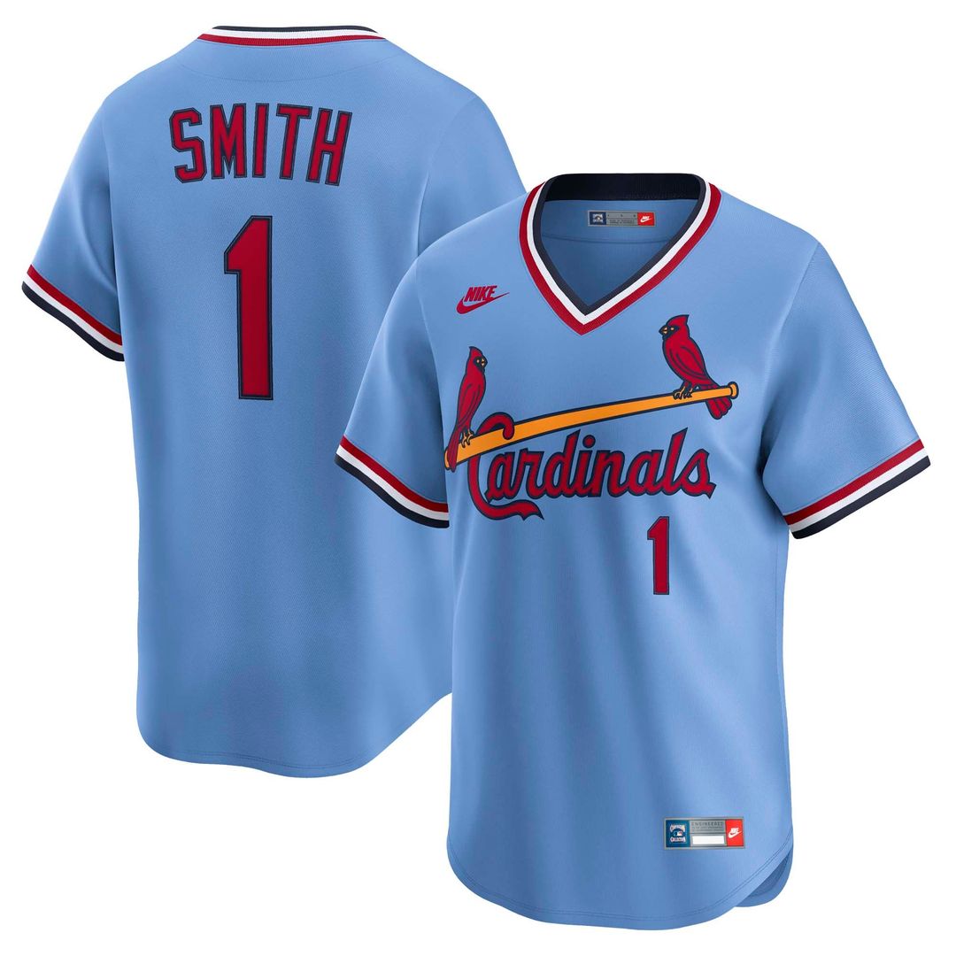 Ozzie Smith St. Louis Cardinals Throwback Cooperstown Collection Limited Jersey - Blue
