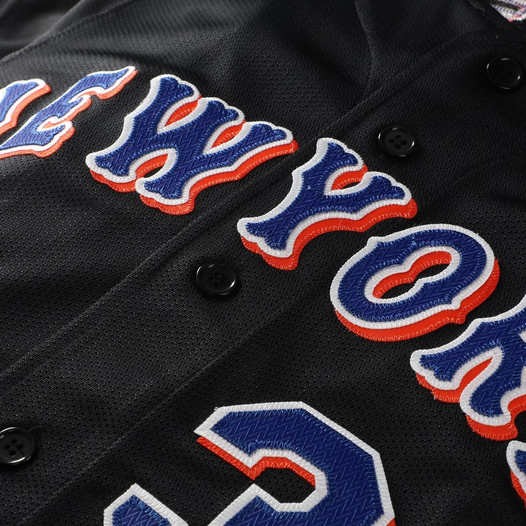 Mike Piazza New York Mets Big & Tall Cooperstown Mesh Batting Practice Jersey - Black