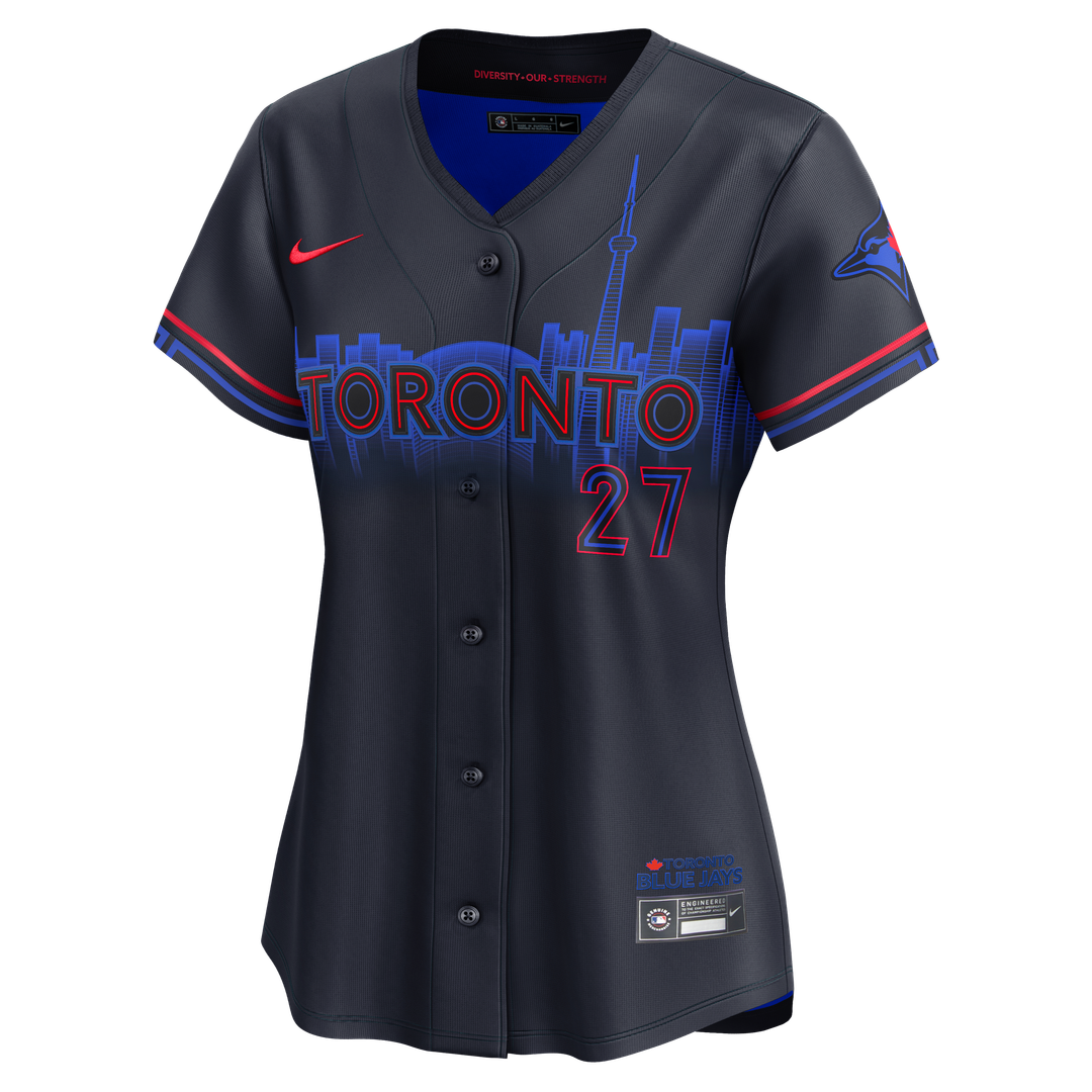 Vladimir Guerrero Jr. Toronto Blue Jays Women's 2024 City Connect Limited Player Jersey - Navy