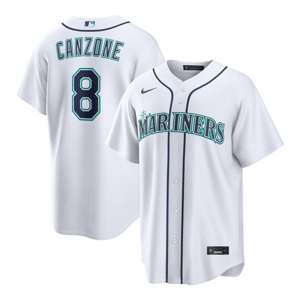 Dominic Canzone Seattle Mariners Home Replica Jersey - White