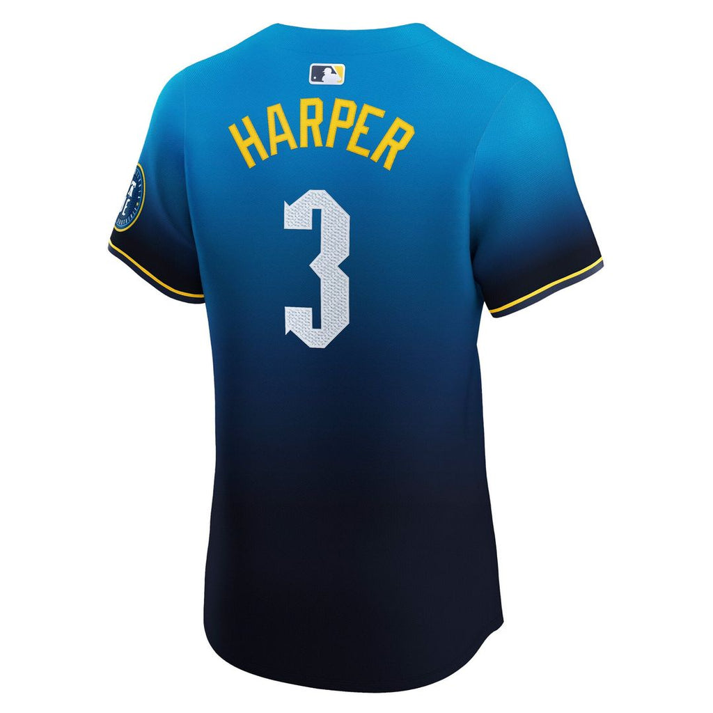 Bryce Harper Philadelphia Phillies City Connect Elite Jersey - Navy