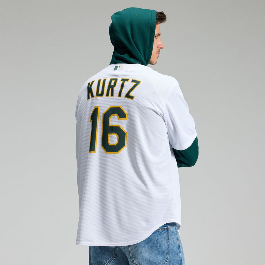Nick Kurtz Athletics Home Replica Player Jersey - White