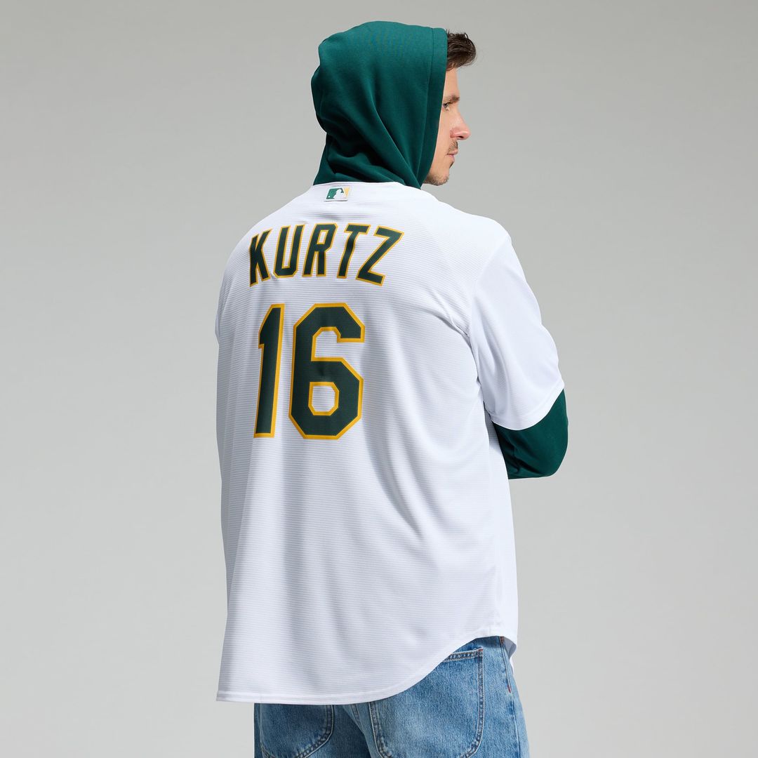Nick Kurtz Athletics Home Replica Player Jersey - White