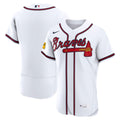 Atlanta Braves Home Sponsor Patch Authentic Jersey - White