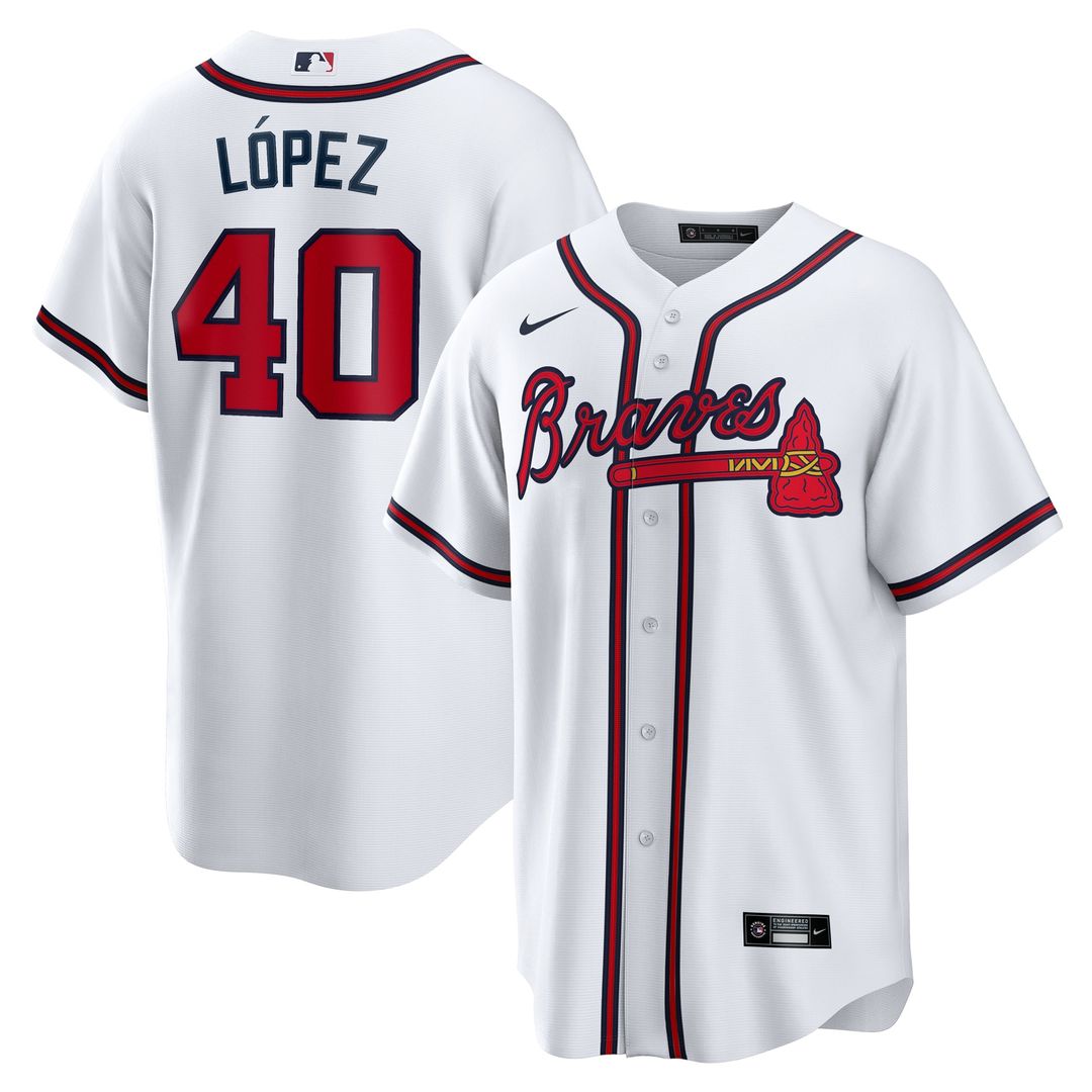 Reynaldo Lopez Atlanta Braves Home Replica Jersey - White