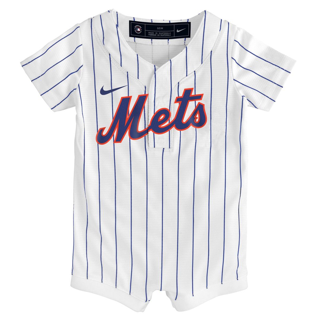 New York Mets Infant Home Replica Romper Jersey - White