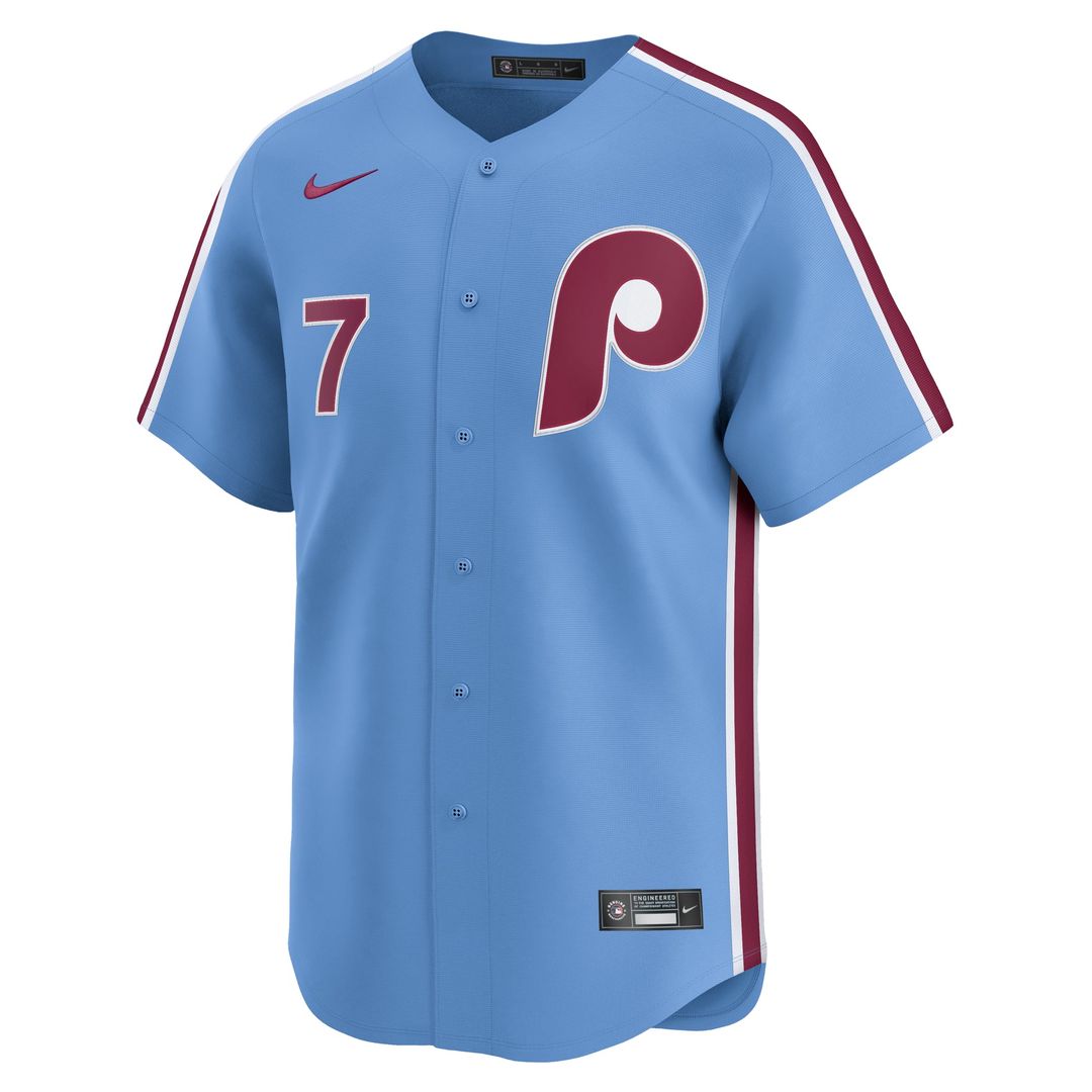 Trea Turner Philadelphia Phillies Alternate Limited Player Jersey - Light Blue