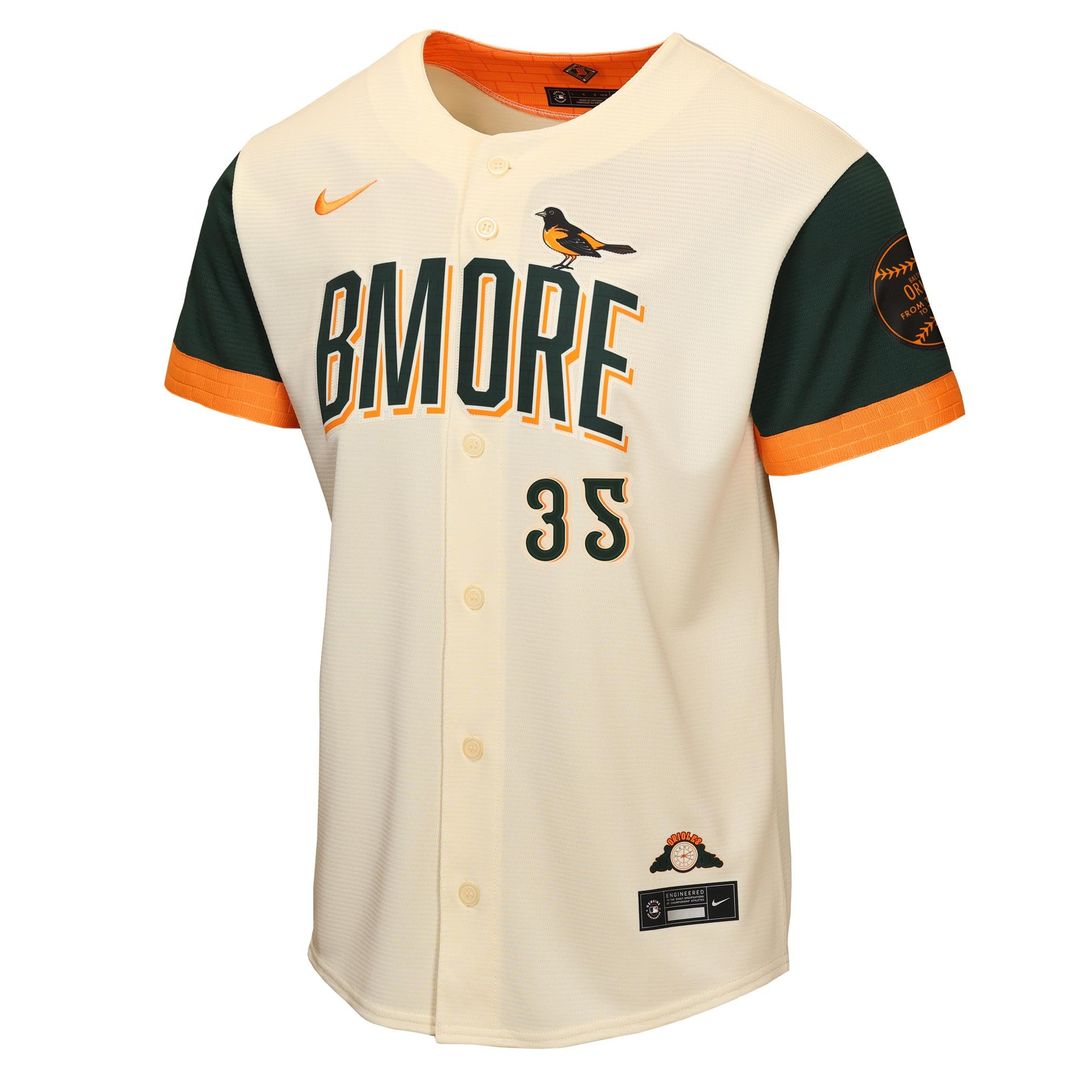 Adley Rutschman Baltimore Orioles Youth 2026 City Connect Stadium Jersey - Cream