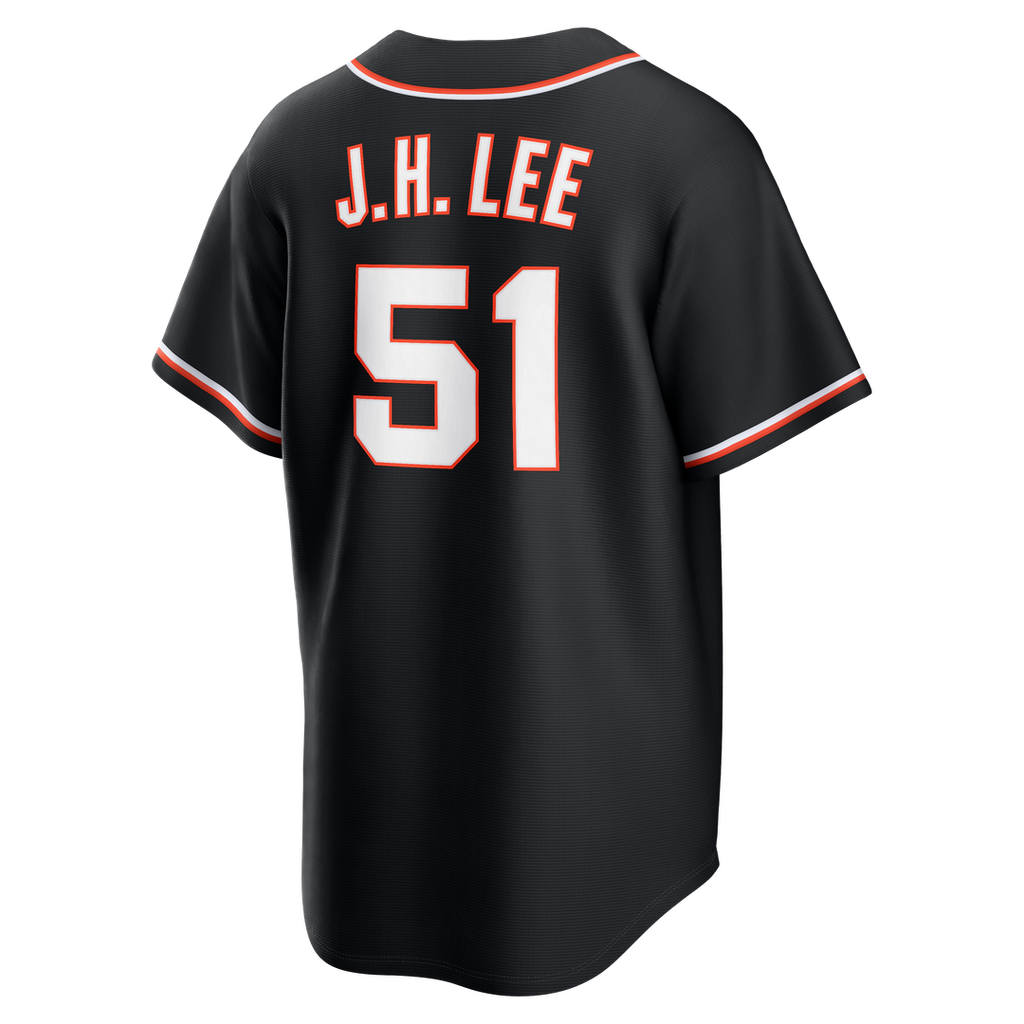 Jung Hoo Lee San Francisco Giants Fashion Replica Black Out Jersey