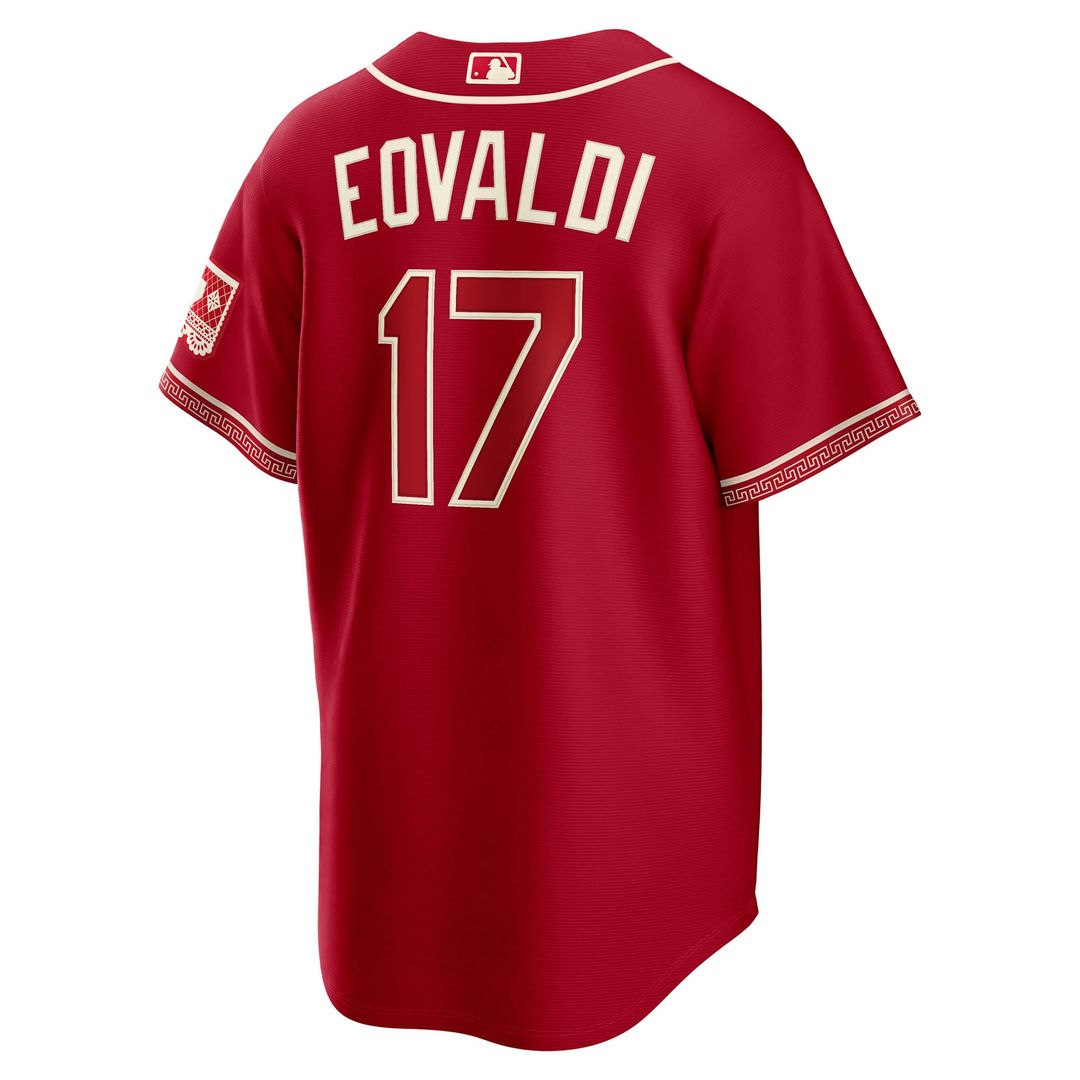 Nathan Eovaldi Texas Rangers 2026 City Connect Stadium Jersey - Red