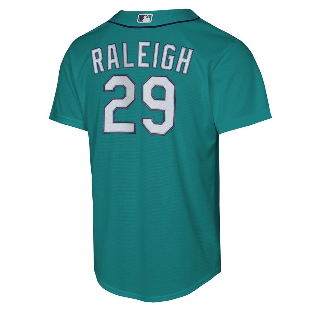 Cal Raleigh Seattle Mariners Youth Alternate Replica Jersey - Teal