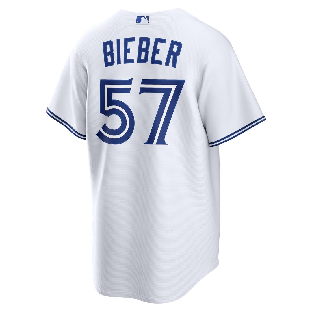 Shane Bieber Toronto Blue Jays Home Replica Jersey - White