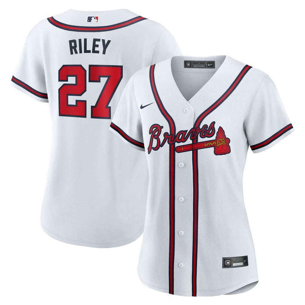 Austin Riley Atlanta Braves Women's Home Replica Jersey - White