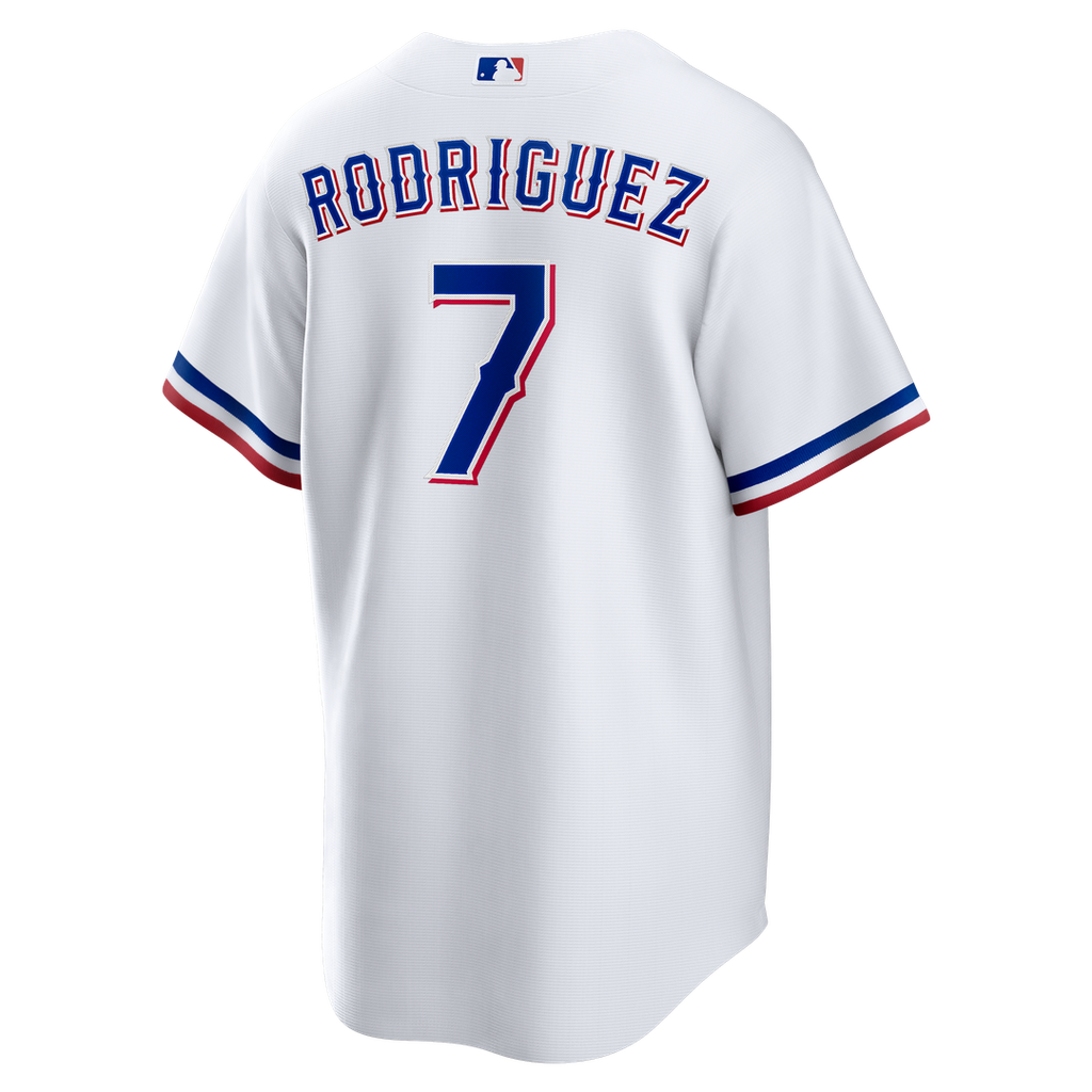 Ivan Rodriguez Texas Rangers Home Retired Player Replica Jersey - White