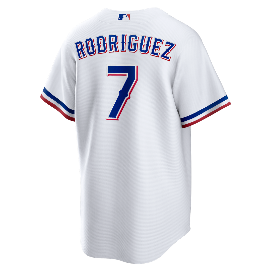 Ivan Rodriguez Texas Rangers Home Retired Player Replica Jersey - White