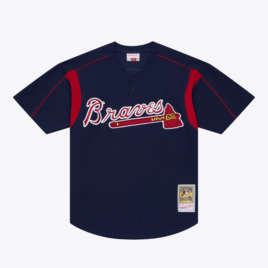 Andruw Jones Atlanta Braves Authentic Batting Practice Jersey - Navy