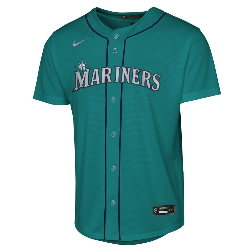 Cal Raleigh Seattle Mariners Youth Alternate Replica Jersey - Teal