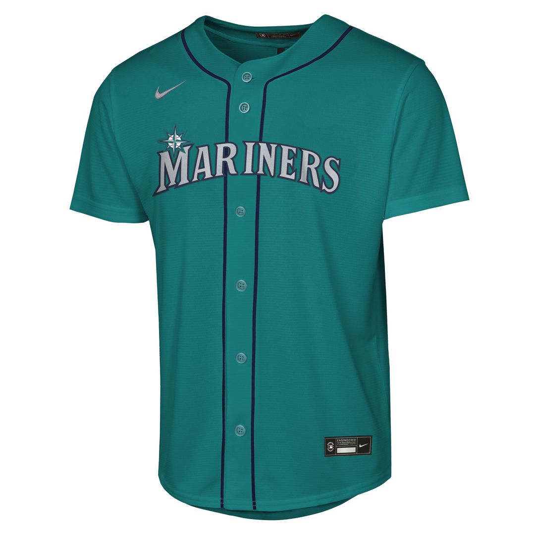 Cal Raleigh Seattle Mariners Youth Alternate Replica Jersey - Teal