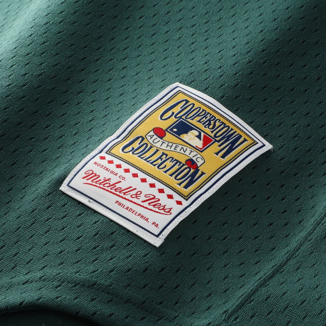 Rickey Henderson Athletics Authentic Batting Practice Jersey - Green