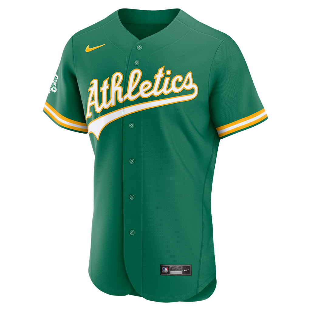 Athletics Alternate Sponsor Patch Authentic Jersey - Green