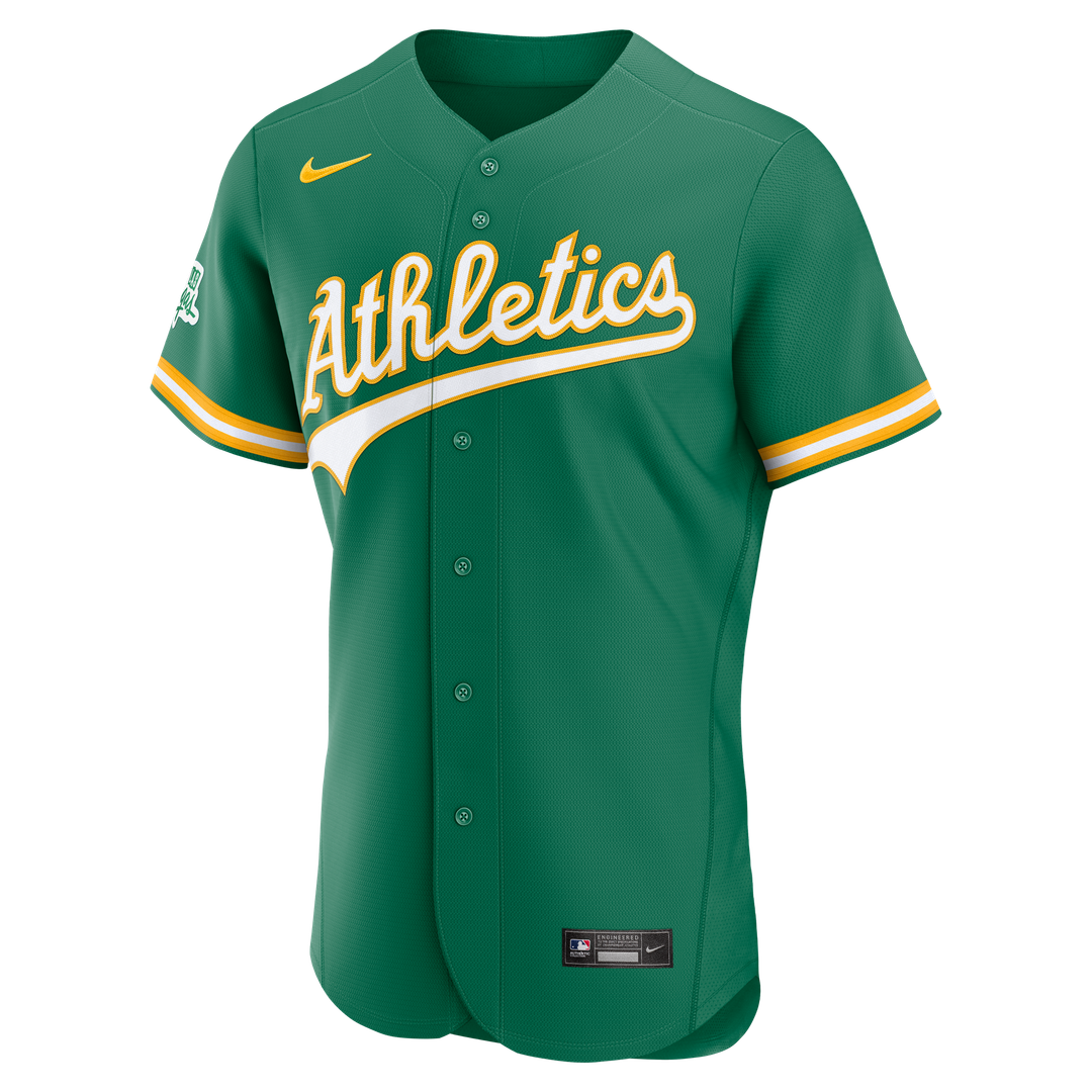 Athletics Alternate Sponsor Patch Authentic Jersey - Green
