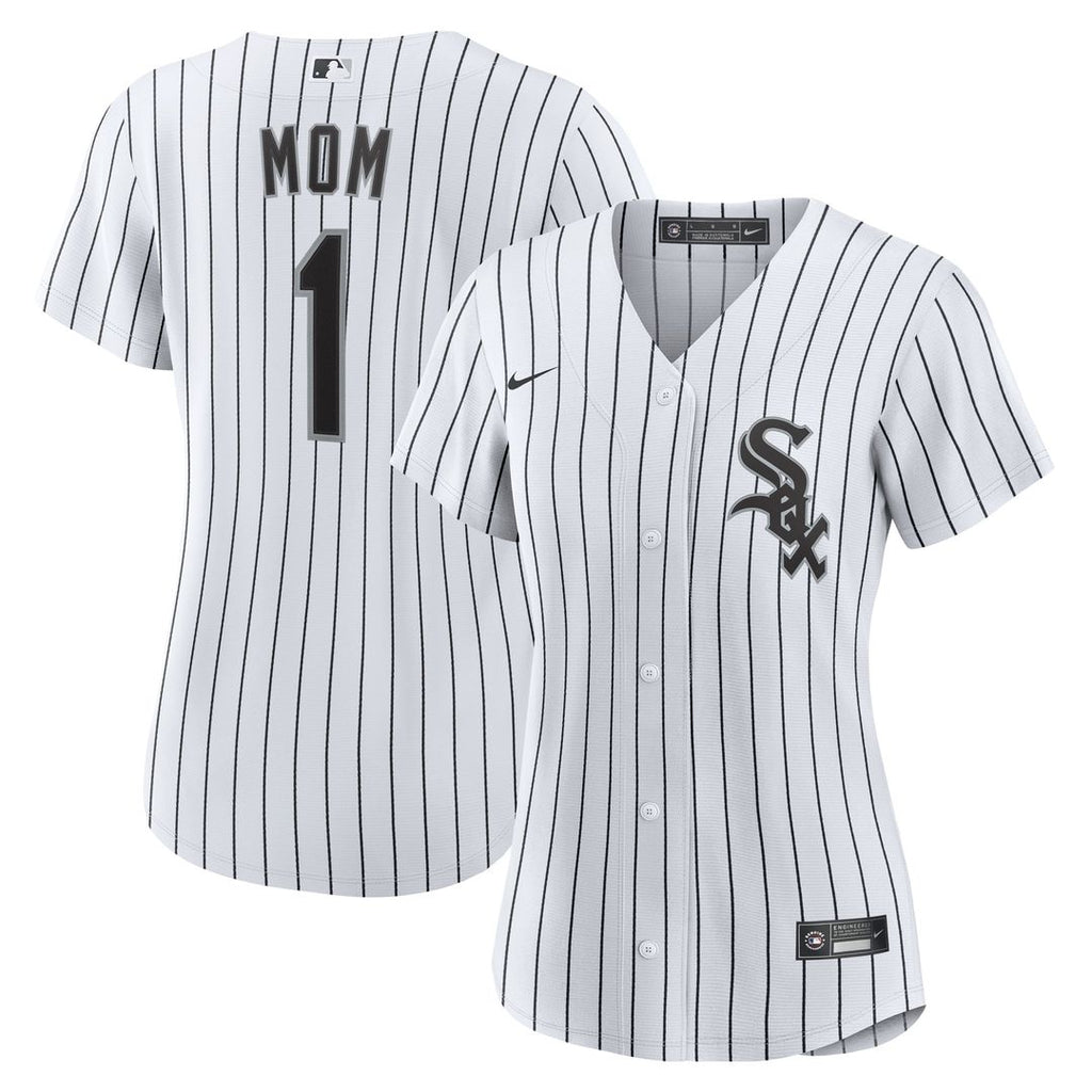 Chicago White Sox Women's #1 Mom Home Replica Jersey - White