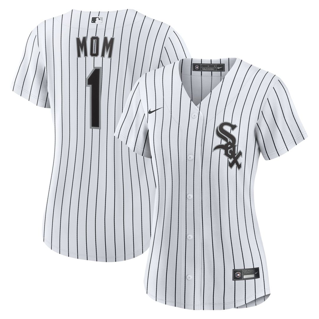 Chicago White Sox Women's #1 Mom Home Replica Jersey - White