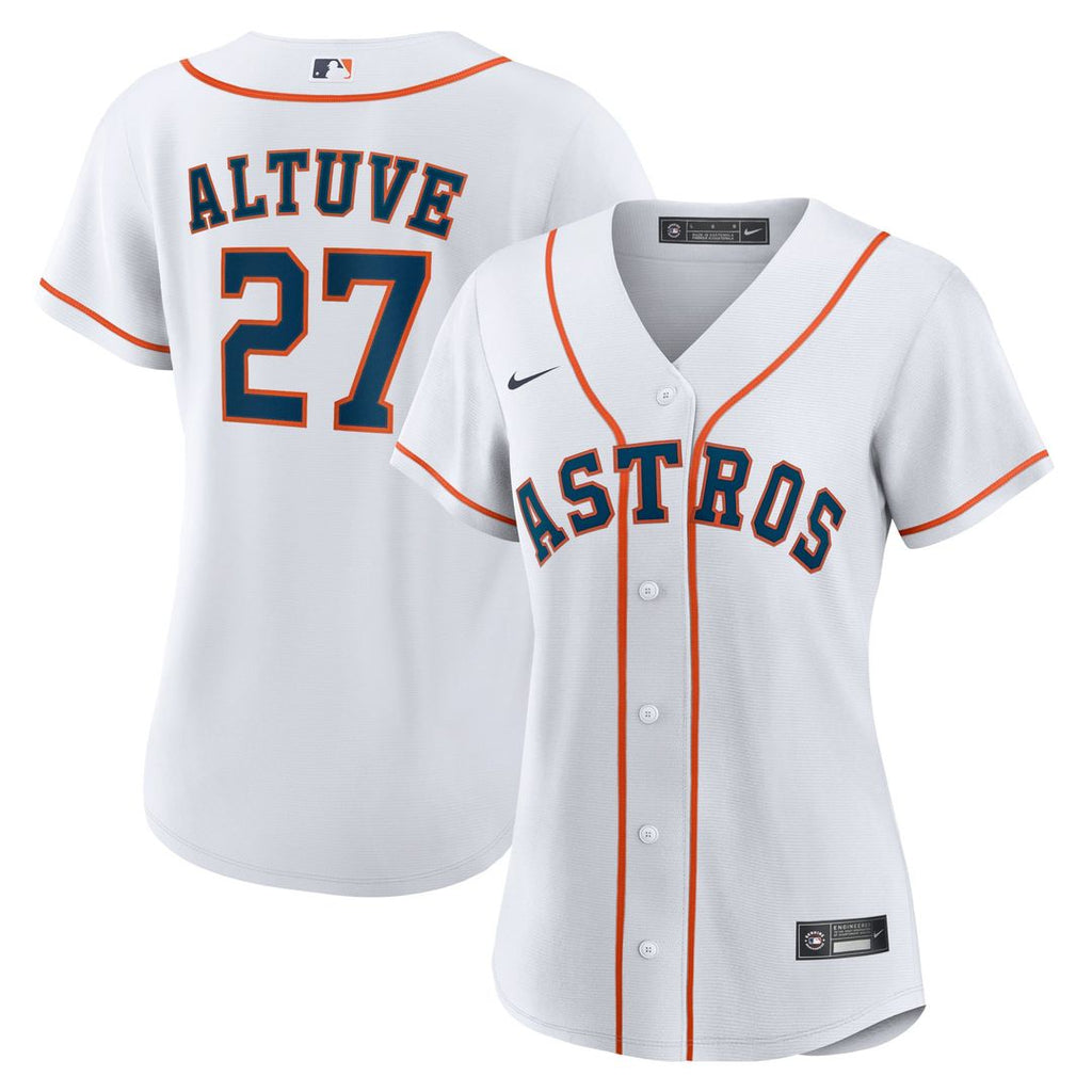 Jose Altuve Houston Astros Women's Home Replica Player Jersey - White