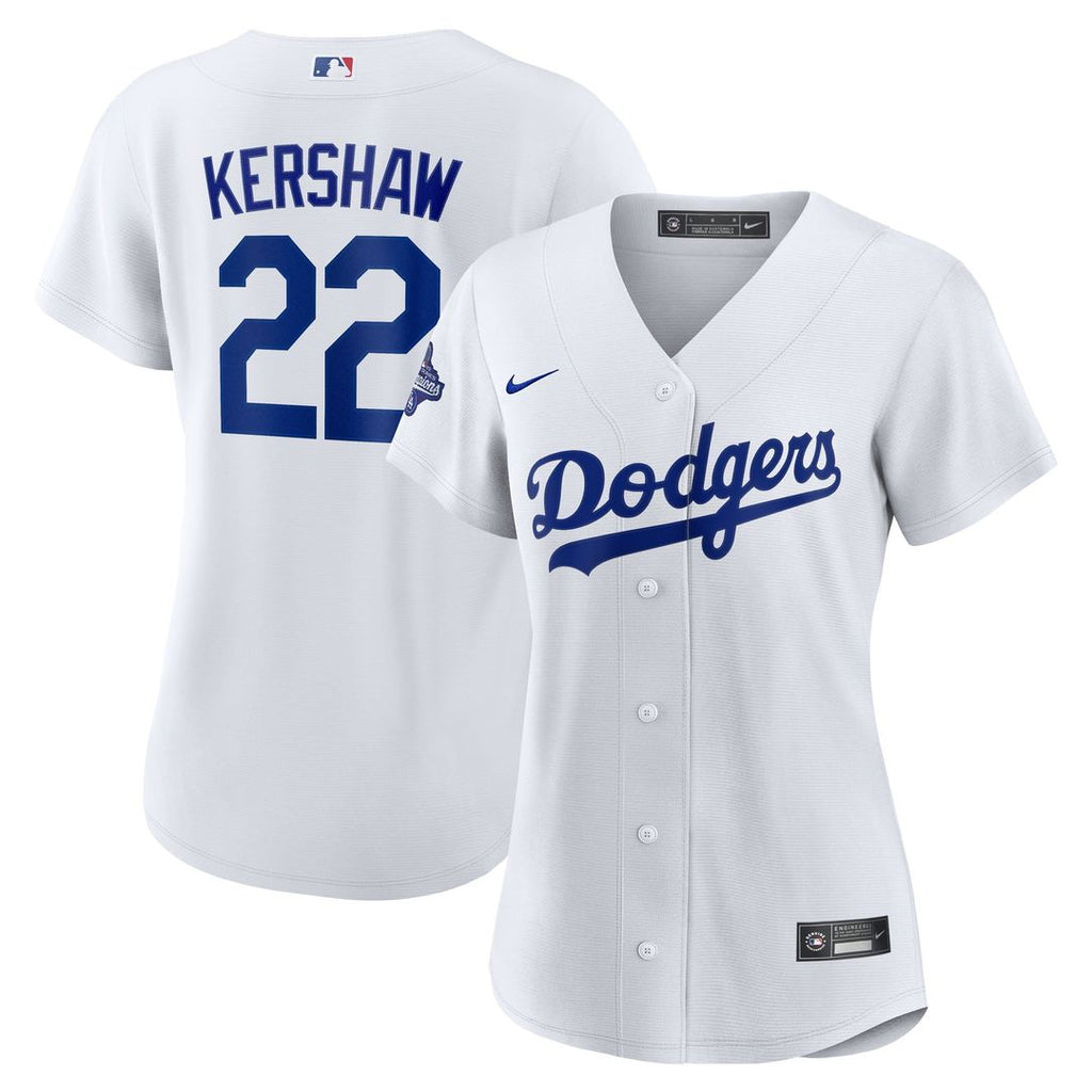Clayton Kershaw Los Angeles Dodgers Women's Home 2025 World Series Champions Replica Jersey - White