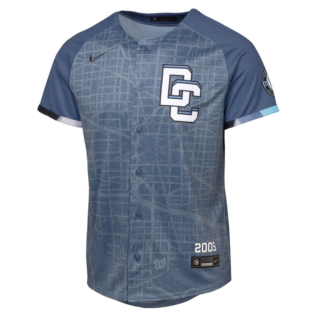 Washington Nationals Youth 2025 City Connect Limited Jersey - Blue
