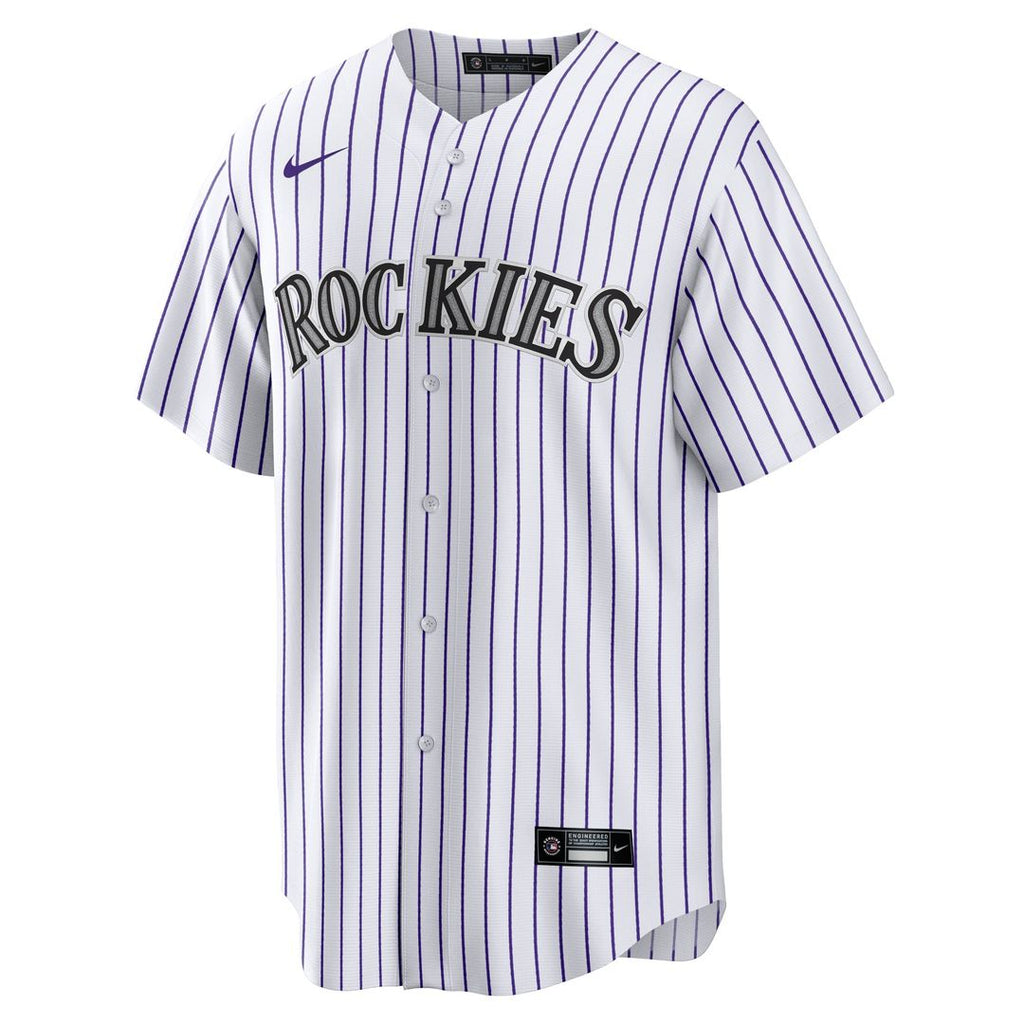 Jordan Beck Colorado Rockies Home Replica Jersey - White