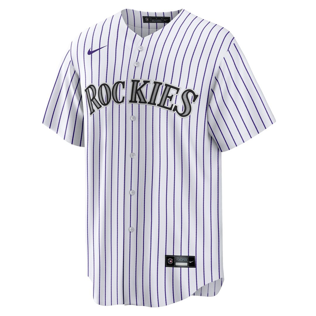 Jordan Beck Colorado Rockies Home Replica Jersey - White