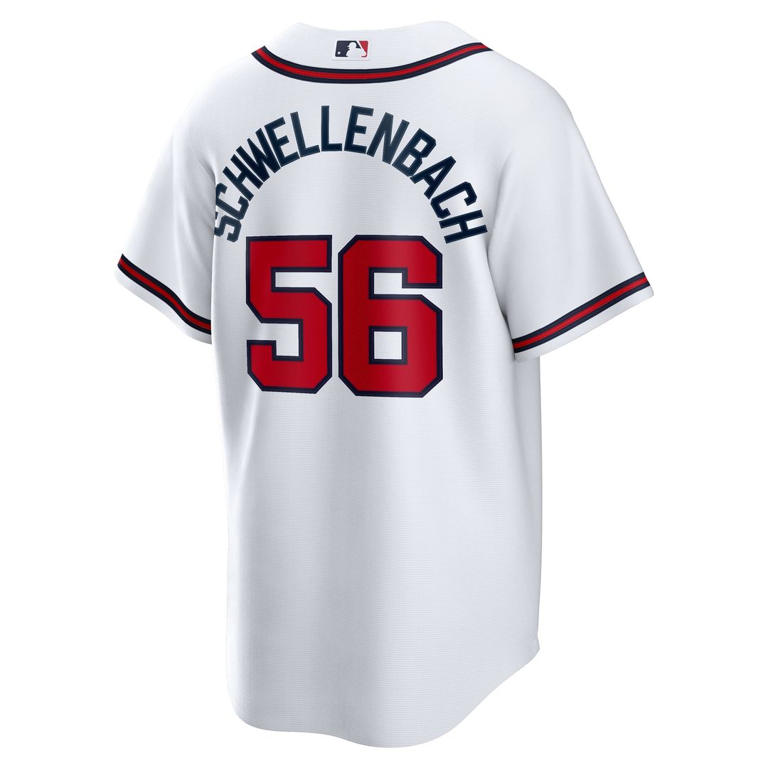 Spencer Schwellenbach Atlanta Braves Home Replica Jersey - White