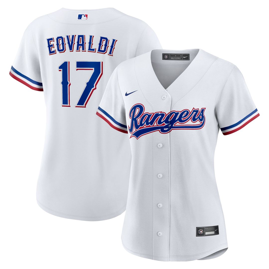 Nathan Eovaldi Texas Rangers Women's Home Replica Jersey - White